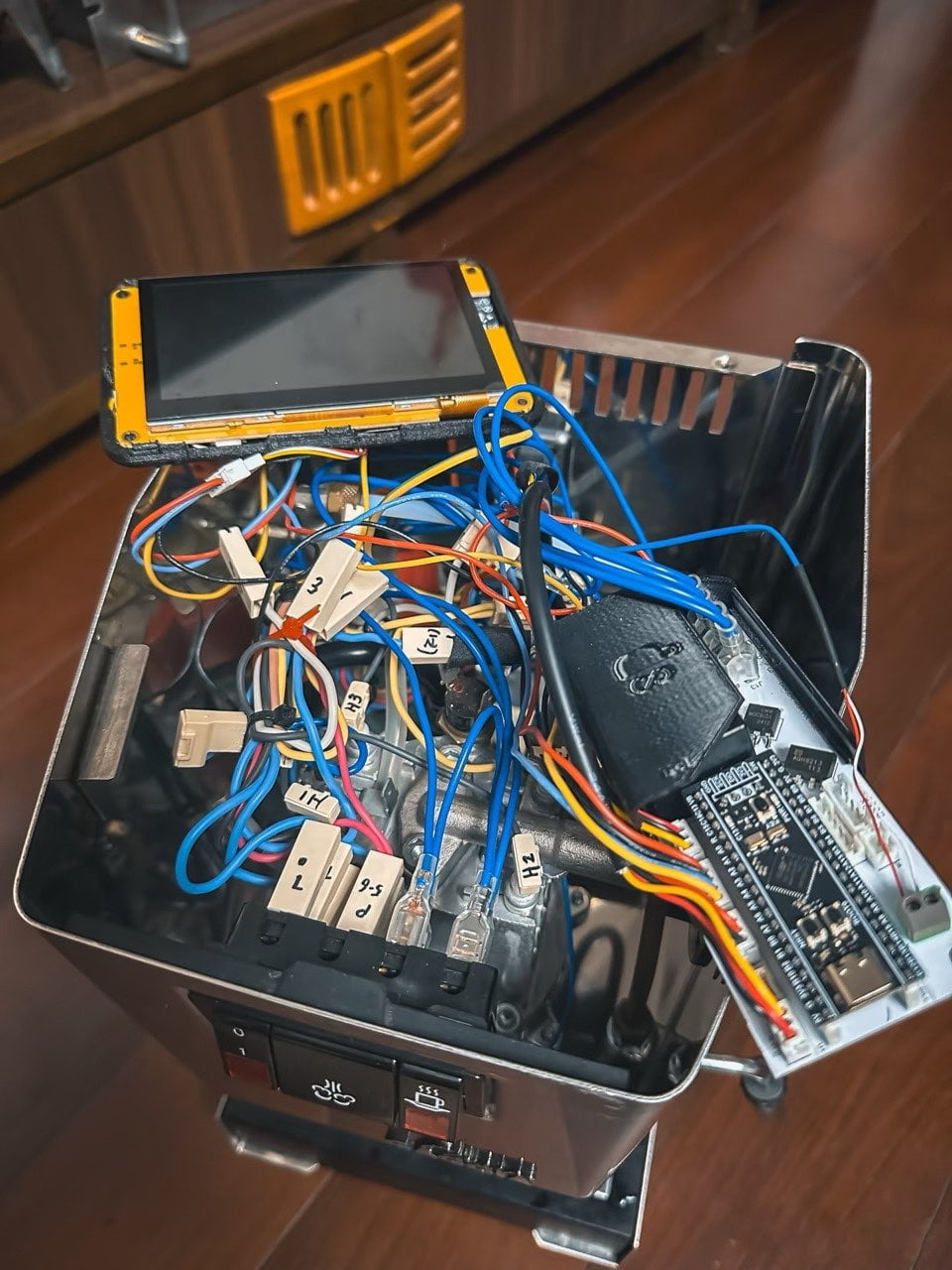 Gaggia Classic Pro internal wiring for advanced controller modifications