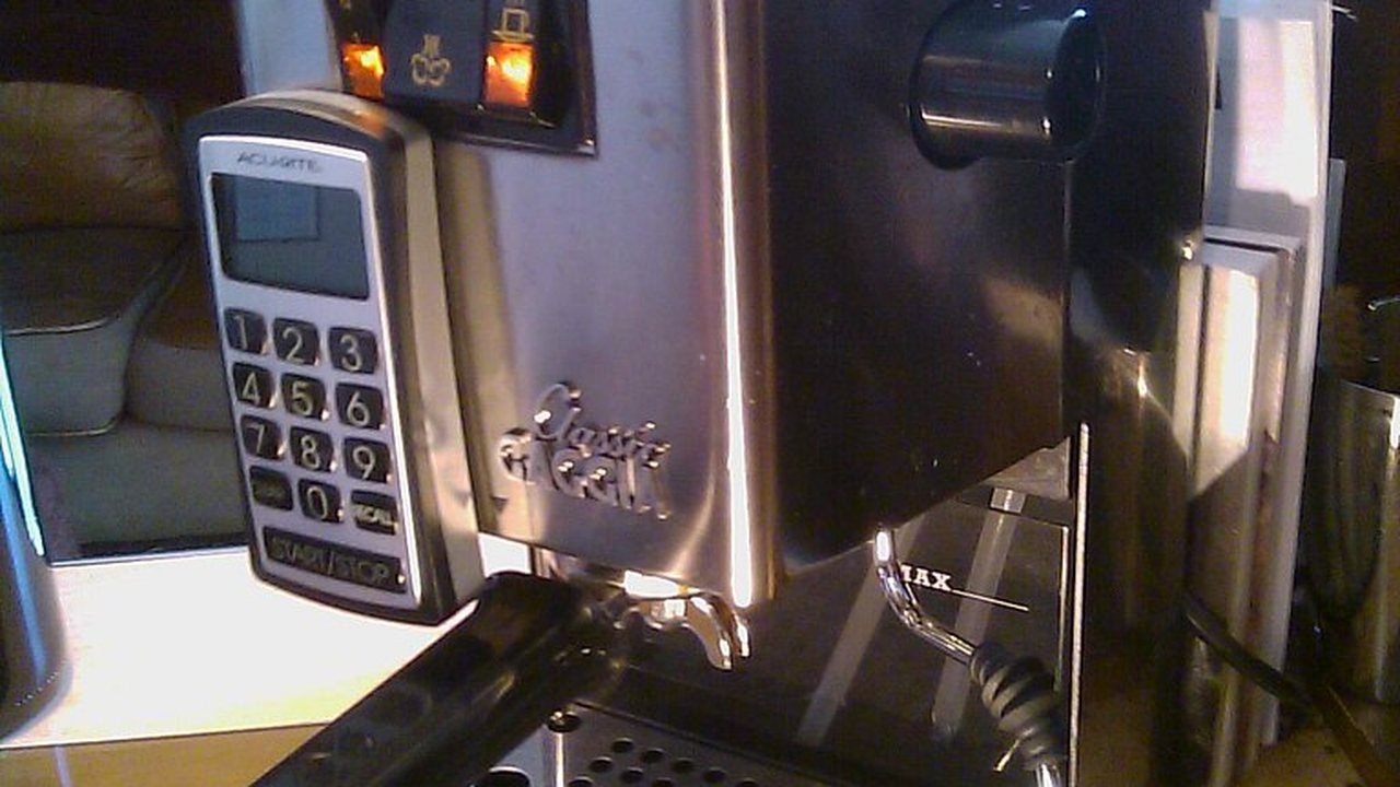 Real Gaggia Classic espresso machine used for a home descaling and maintenance guide