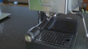 Gaggia Classic style machine used to explain E24 brass boiler and PID temperature control