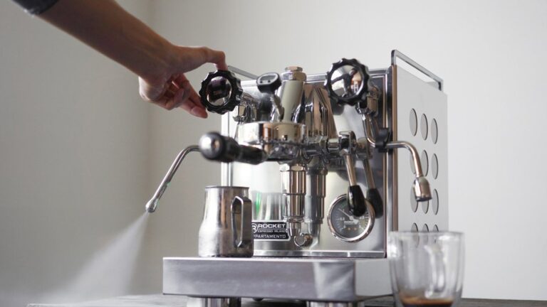 Steam wand and espresso machine workflow close-up