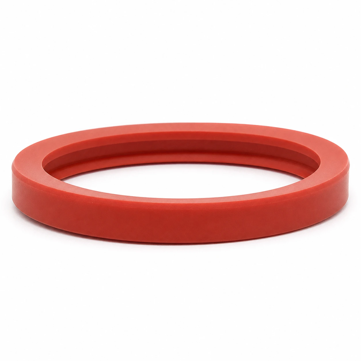 Side profile of the 8 mm thick red silicone E61 gasket