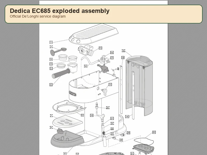 Dedica teardown (T20 + 9 screws)