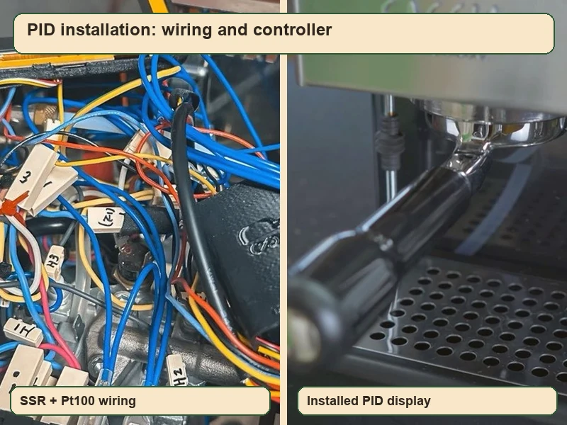 PID controller and SSR wiring