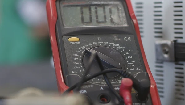 Multimeter used for electrical testing