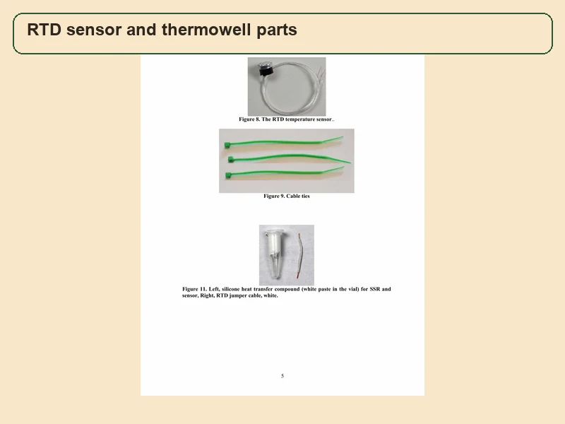 RTD sensor in the thermowell