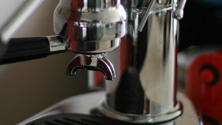 La Pavoni Europiccola lever espresso machine, chrome body, warm kitchen