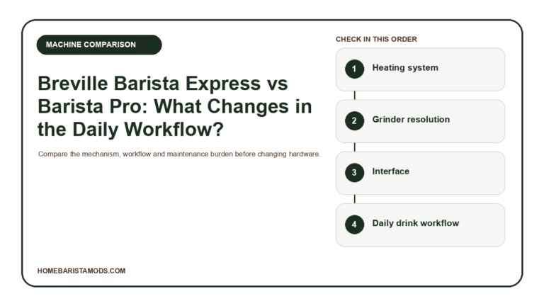Breville Barista Express vs Barista Pro: What Changes in the Daily Workflow? decision workflow