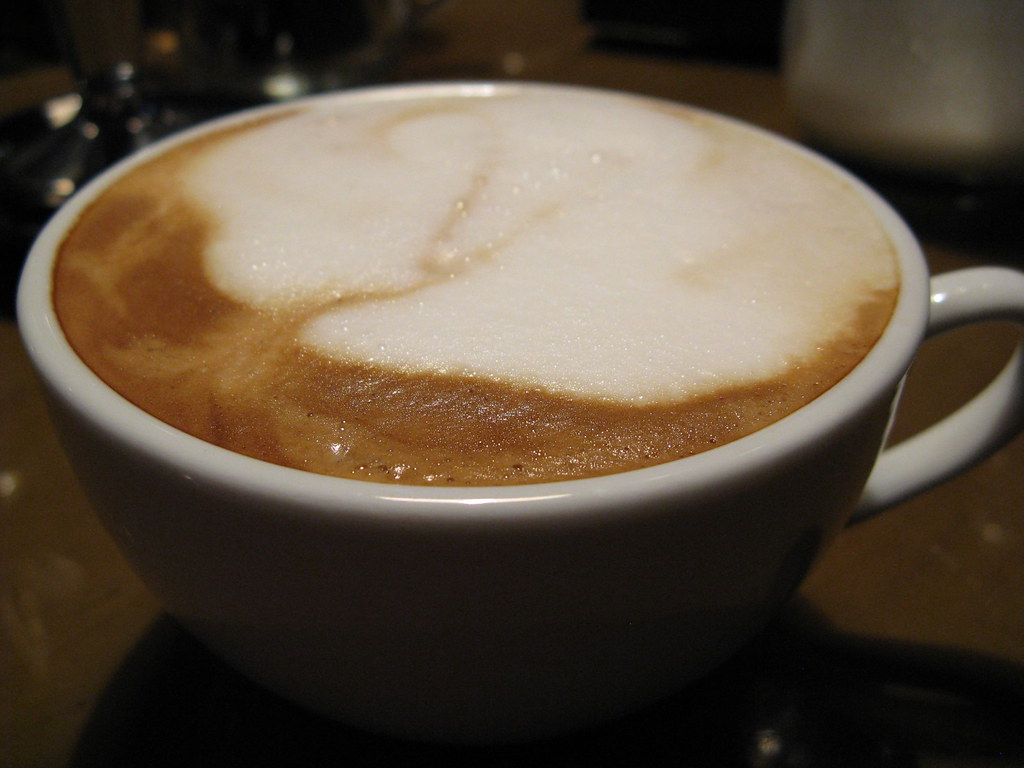 A finished drink from a real Gaggia setup; used as normal-use outcome context after the fault is resolved