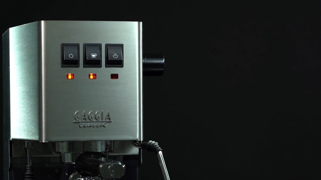 Newer Gaggia Classic generation used as a support and model-identification reference