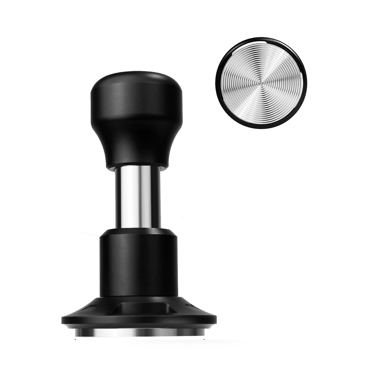 53 mm spring tamper — correct for a 53 mm basket, wrong for a Barista Express
