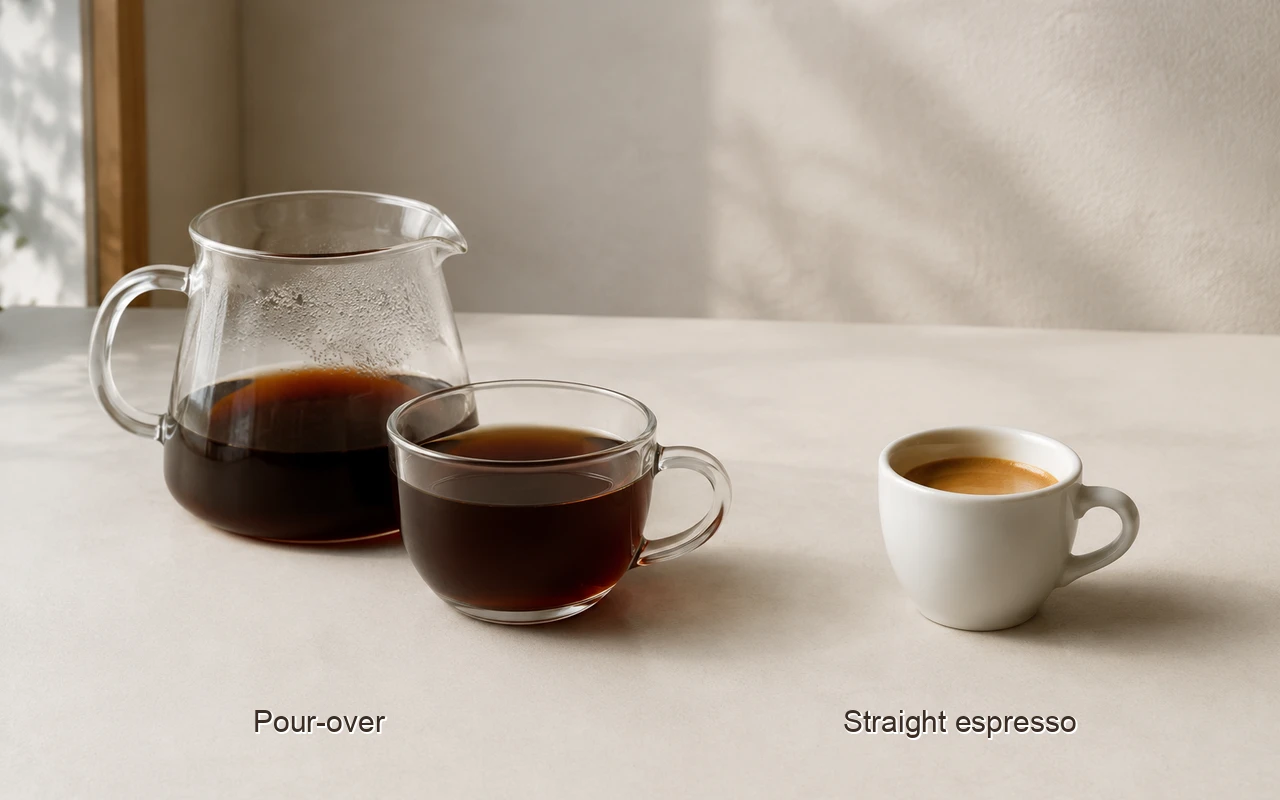 Washed-coffee brew comparison as the cup you are trying not to let go cold